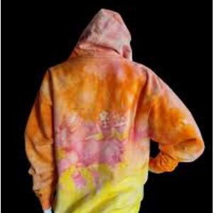 Peace Love World Colorful Tie-Dye Hoodie